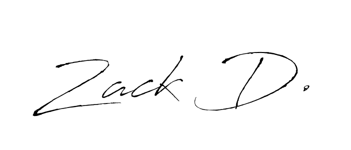 Also You can easily find your signature by using the search form. We will create Zack D. name handwritten signature images for you free of cost using Antro_Vectra sign style. Zack D. signature style 6 images and pictures png