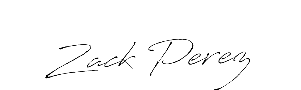 Design your own signature with our free online signature maker. With this signature software, you can create a handwritten (Antro_Vectra) signature for name Zack Perez. Zack Perez signature style 6 images and pictures png