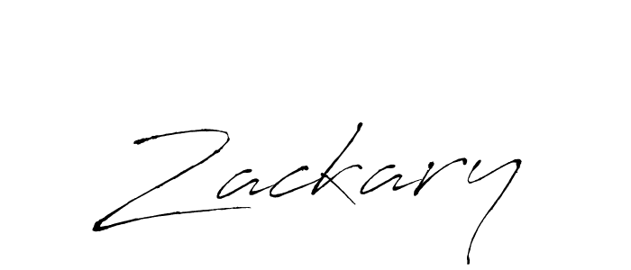 Create a beautiful signature design for name Zackary. With this signature (Antro_Vectra) fonts, you can make a handwritten signature for free. Zackary signature style 6 images and pictures png