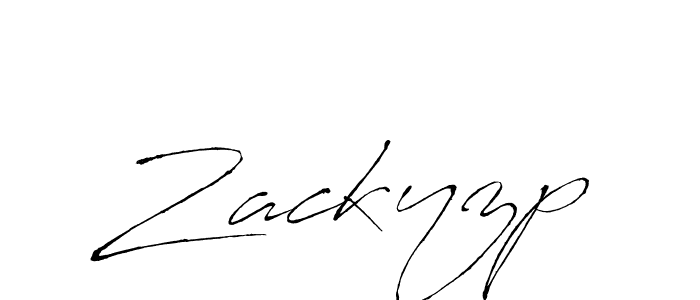 Make a beautiful signature design for name Zackyzp. With this signature (Antro_Vectra) style, you can create a handwritten signature for free. Zackyzp signature style 6 images and pictures png