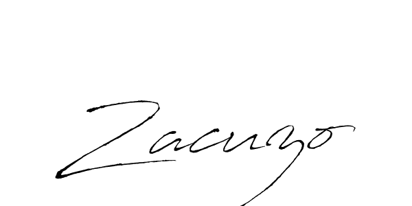 if you are searching for the best signature style for your name Zacuzo. so please give up your signature search. here we have designed multiple signature styles  using Antro_Vectra. Zacuzo signature style 6 images and pictures png