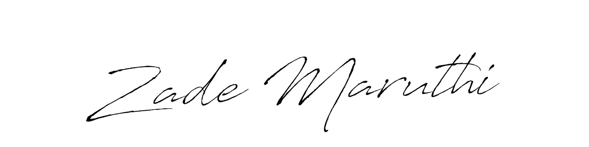 How to make Zade Maruthi signature? Antro_Vectra is a professional autograph style. Create handwritten signature for Zade Maruthi name. Zade Maruthi signature style 6 images and pictures png