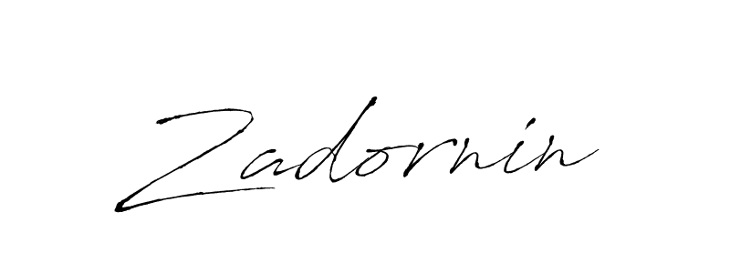 How to make Zadornin signature? Antro_Vectra is a professional autograph style. Create handwritten signature for Zadornin name. Zadornin signature style 6 images and pictures png