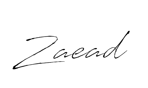 Design your own signature with our free online signature maker. With this signature software, you can create a handwritten (Antro_Vectra) signature for name Zaead. Zaead signature style 6 images and pictures png