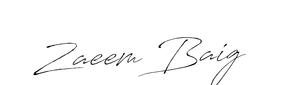 How to make Zaeem Baig signature? Antro_Vectra is a professional autograph style. Create handwritten signature for Zaeem Baig name. Zaeem Baig signature style 6 images and pictures png