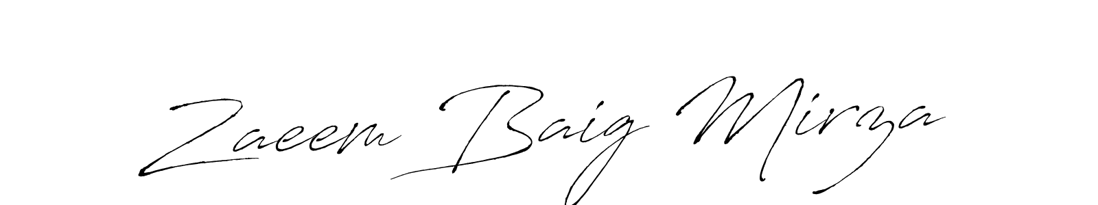 Also You can easily find your signature by using the search form. We will create Zaeem Baig Mirza name handwritten signature images for you free of cost using Antro_Vectra sign style. Zaeem Baig Mirza signature style 6 images and pictures png