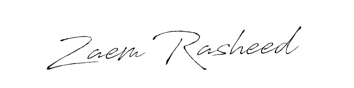 How to make Zaem Rasheed signature? Antro_Vectra is a professional autograph style. Create handwritten signature for Zaem Rasheed name. Zaem Rasheed signature style 6 images and pictures png