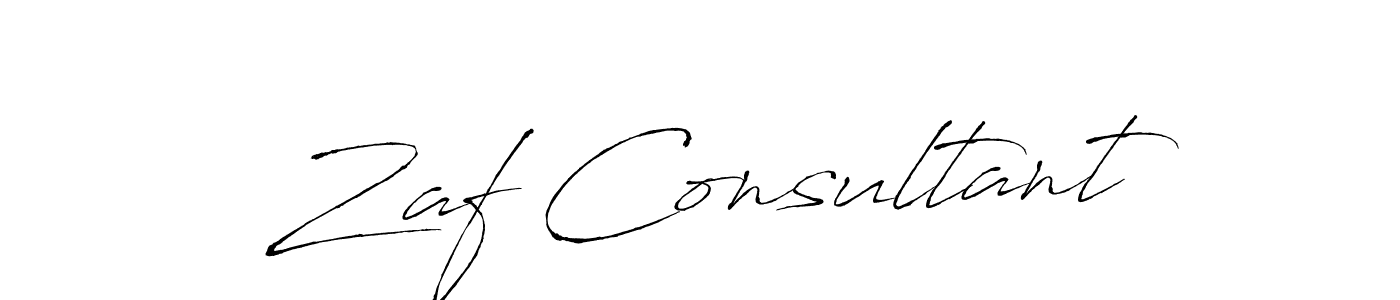 How to make Zaf Consultant signature? Antro_Vectra is a professional autograph style. Create handwritten signature for Zaf Consultant name. Zaf Consultant signature style 6 images and pictures png