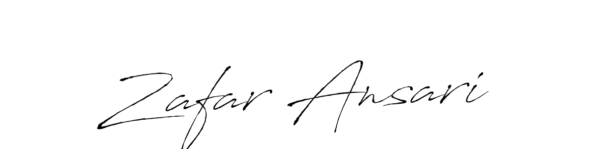 How to make Zafar Ansari name signature. Use Antro_Vectra style for creating short signs online. This is the latest handwritten sign. Zafar Ansari signature style 6 images and pictures png