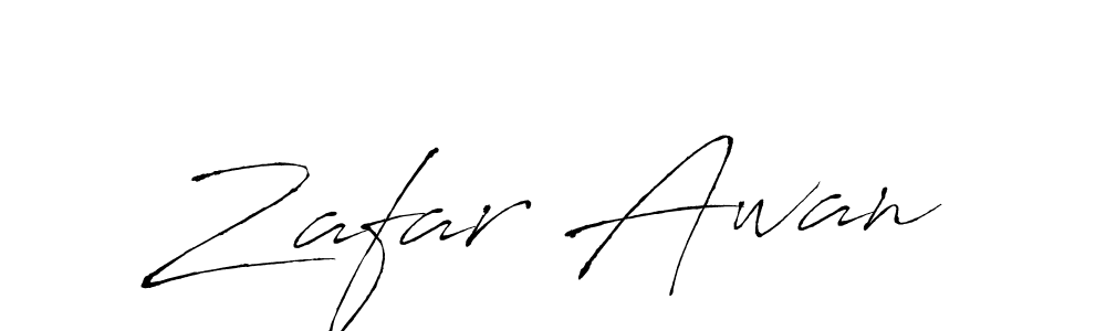 How to make Zafar Awan signature? Antro_Vectra is a professional autograph style. Create handwritten signature for Zafar Awan name. Zafar Awan signature style 6 images and pictures png