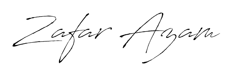 Generate high-definition signature styles for Zafar Azam. The Antro_Vectra typeface ensures crisp legibility and sophisticated design. Zafar Azam signature style 6 images and pictures png