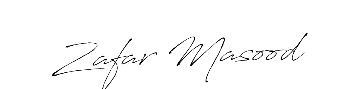 How to make Zafar Masood name signature. Use Antro_Vectra style for creating short signs online. This is the latest handwritten sign. Zafar Masood signature style 6 images and pictures png