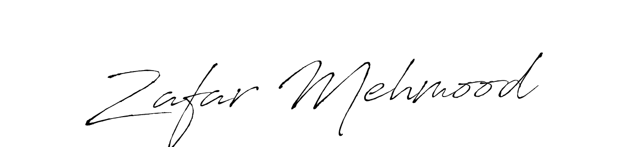 Create a beautiful signature design for name Zafar Mehmood. With this signature (Antro_Vectra) fonts, you can make a handwritten signature for free. Zafar Mehmood signature style 6 images and pictures png