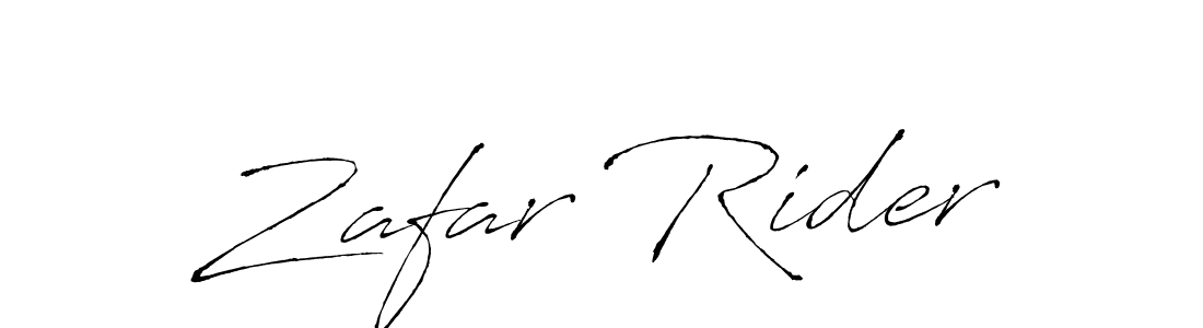 Design your own signature with our free online signature maker. With this signature software, you can create a handwritten (Antro_Vectra) signature for name Zafar Rider. Zafar Rider signature style 6 images and pictures png