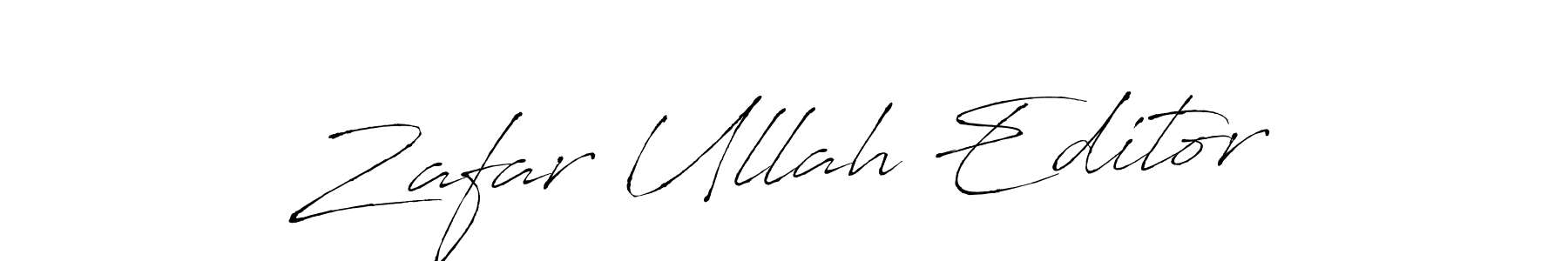 Also You can easily find your signature by using the search form. We will create Zafar Ullah Editor name handwritten signature images for you free of cost using Antro_Vectra sign style. Zafar Ullah Editor signature style 6 images and pictures png