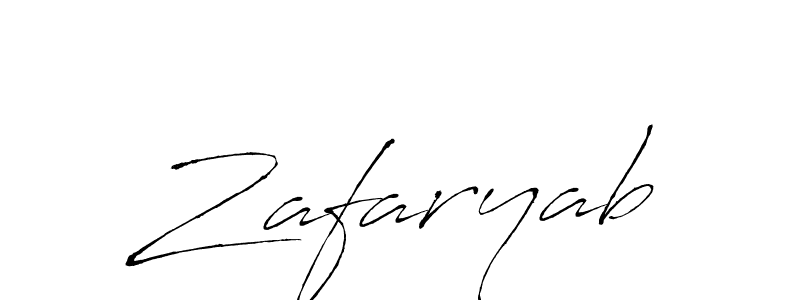 Make a beautiful signature design for name Zafaryab. With this signature (Antro_Vectra) style, you can create a handwritten signature for free. Zafaryab signature style 6 images and pictures png