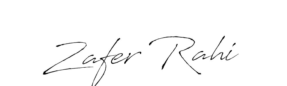 Make a beautiful signature design for name Zafer Rahi. With this signature (Antro_Vectra) style, you can create a handwritten signature for free. Zafer Rahi signature style 6 images and pictures png