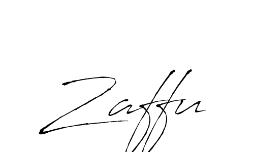 Use a signature maker to create a handwritten signature online. With this signature software, you can design (Antro_Vectra) your own signature for name Zaffu. Zaffu signature style 6 images and pictures png