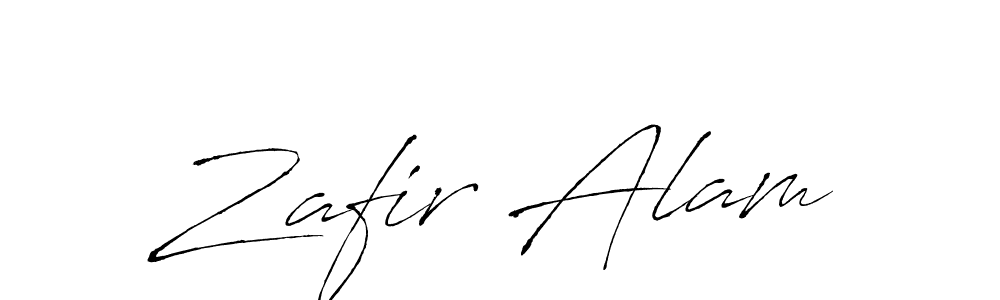 Make a beautiful signature design for name Zafir Alam. With this signature (Antro_Vectra) style, you can create a handwritten signature for free. Zafir Alam signature style 6 images and pictures png