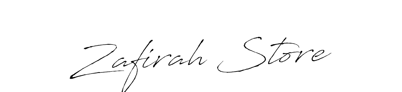 if you are searching for the best signature style for your name Zafirah Store. so please give up your signature search. here we have designed multiple signature styles  using Antro_Vectra. Zafirah Store signature style 6 images and pictures png