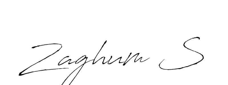 Best and Professional Signature Style for Zaghum S. Antro_Vectra Best Signature Style Collection. Zaghum S signature style 6 images and pictures png