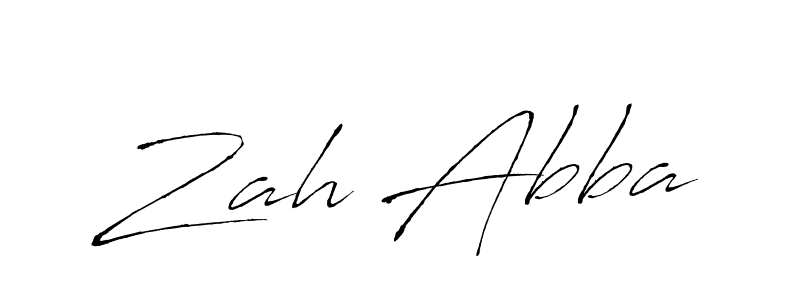 Zah Abba stylish signature style. Best Handwritten Sign (Antro_Vectra) for my name. Handwritten Signature Collection Ideas for my name Zah Abba. Zah Abba signature style 6 images and pictures png