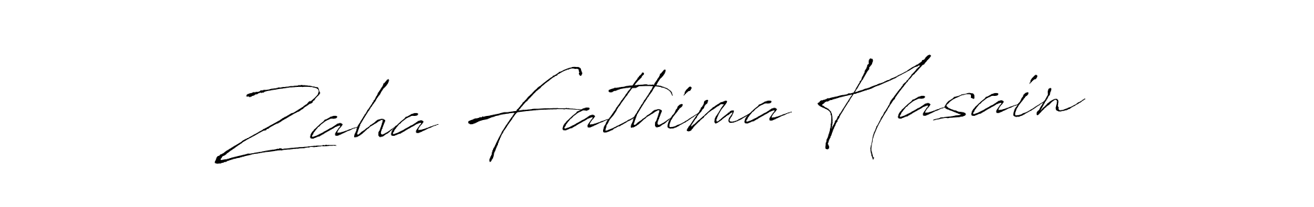 Use a signature maker to create a handwritten signature online. With this signature software, you can design (Antro_Vectra) your own signature for name Zaha Fathima Hasain. Zaha Fathima Hasain signature style 6 images and pictures png