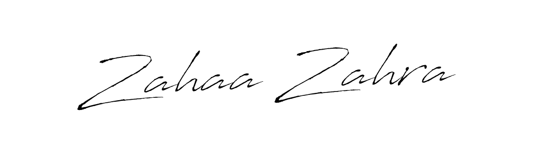 Create a beautiful signature design for name Zahaa Zahra. With this signature (Antro_Vectra) fonts, you can make a handwritten signature for free. Zahaa Zahra signature style 6 images and pictures png