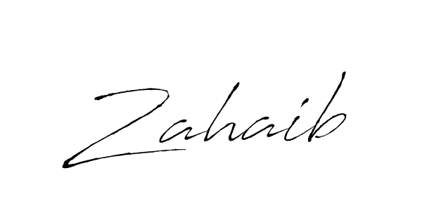 Create a beautiful signature design for name Zahaib. With this signature (Antro_Vectra) fonts, you can make a handwritten signature for free. Zahaib signature style 6 images and pictures png