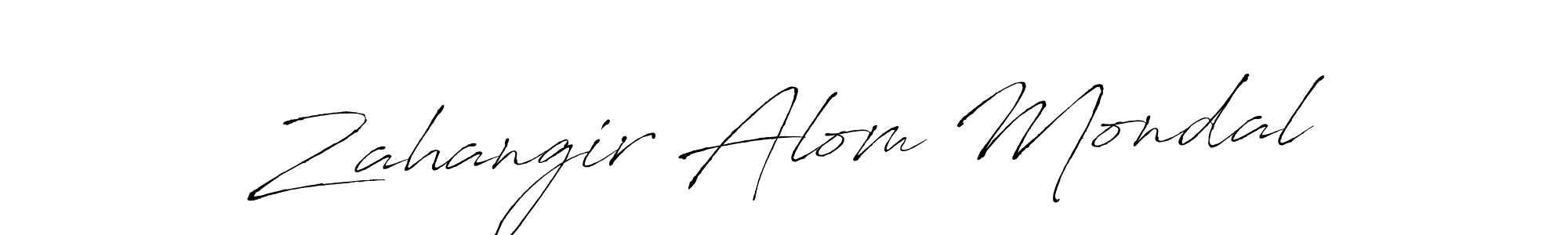 Antro_Vectra is a professional signature style that is perfect for those who want to add a touch of class to their signature. It is also a great choice for those who want to make their signature more unique. Get Zahangir Alom Mondal name to fancy signature for free. Zahangir Alom Mondal signature style 6 images and pictures png