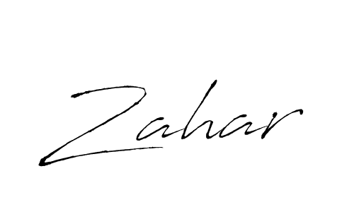 Create a beautiful signature design for name Zahar. With this signature (Antro_Vectra) fonts, you can make a handwritten signature for free. Zahar signature style 6 images and pictures png