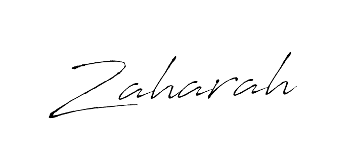 Create a beautiful signature design for name Zaharah. With this signature (Antro_Vectra) fonts, you can make a handwritten signature for free. Zaharah signature style 6 images and pictures png