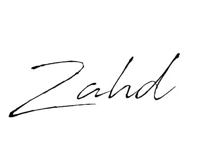 Make a beautiful signature design for name Zahd. With this signature (Antro_Vectra) style, you can create a handwritten signature for free. Zahd signature style 6 images and pictures png