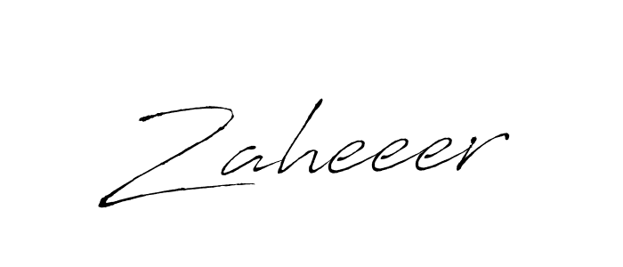 Create a beautiful signature design for name Zaheeer. With this signature (Antro_Vectra) fonts, you can make a handwritten signature for free. Zaheeer signature style 6 images and pictures png