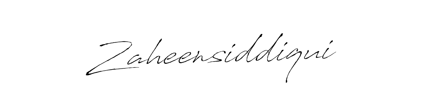 Design your own signature with our free online signature maker. With this signature software, you can create a handwritten (Antro_Vectra) signature for name Zaheensiddiqui. Zaheensiddiqui signature style 6 images and pictures png