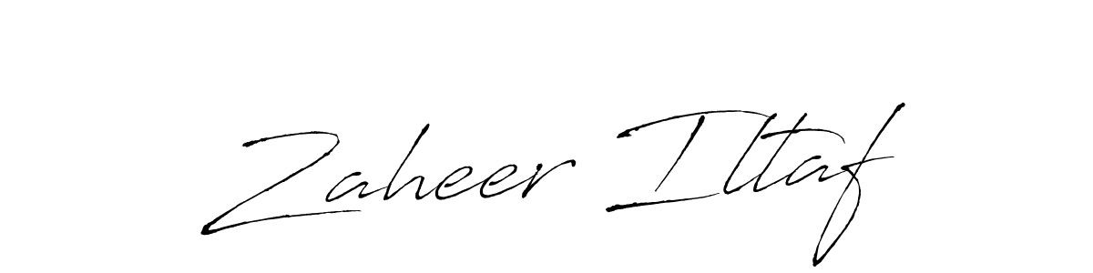 Make a beautiful signature design for name Zaheer Iltaf. With this signature (Antro_Vectra) style, you can create a handwritten signature for free. Zaheer Iltaf signature style 6 images and pictures png