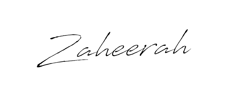 Also we have Zaheerah name is the best signature style. Create professional handwritten signature collection using Antro_Vectra autograph style. Zaheerah signature style 6 images and pictures png