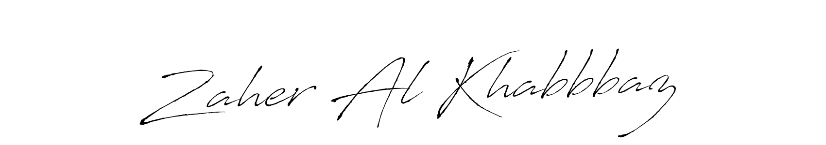 Use a signature maker to create a handwritten signature online. With this signature software, you can design (Antro_Vectra) your own signature for name Zaher Al Khabbbaz. Zaher Al Khabbbaz signature style 6 images and pictures png