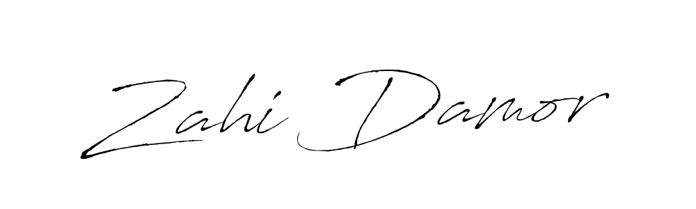 Antro_Vectra is a professional signature style that is perfect for those who want to add a touch of class to their signature. It is also a great choice for those who want to make their signature more unique. Get Zahi Damor name to fancy signature for free. Zahi Damor signature style 6 images and pictures png