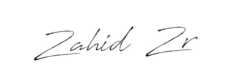 Design your own signature with our free online signature maker. With this signature software, you can create a handwritten (Antro_Vectra) signature for name Zahid  Zr. Zahid  Zr signature style 6 images and pictures png