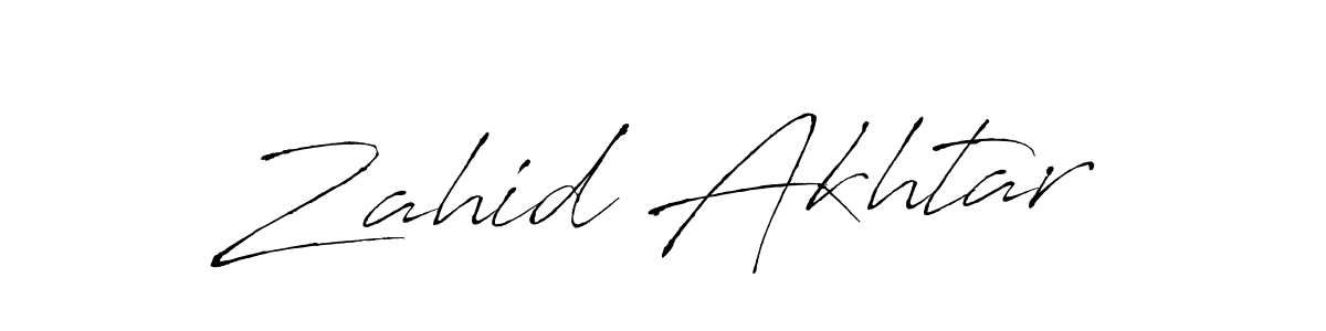 Make a beautiful signature design for name Zahid Akhtar. Use this online signature maker to create a handwritten signature for free. Zahid Akhtar signature style 6 images and pictures png