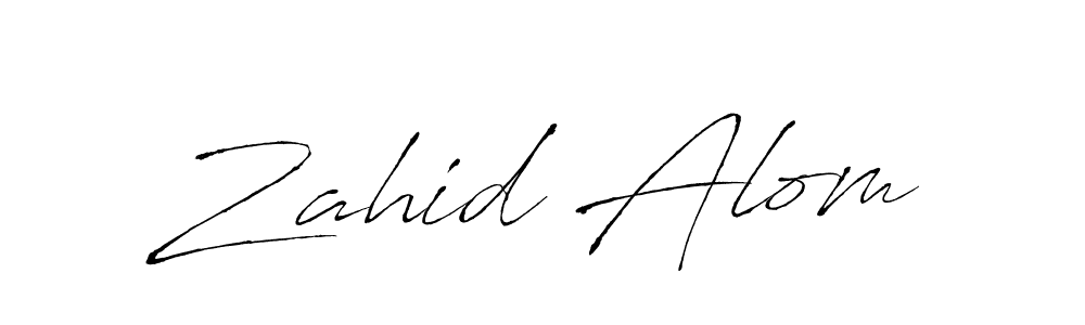 The best way (Antro_Vectra) to make a short signature is to pick only two or three words in your name. The name Zahid Alom include a total of six letters. For converting this name. Zahid Alom signature style 6 images and pictures png