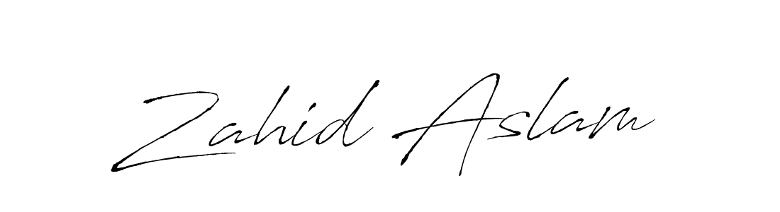 How to make Zahid Aslam signature? Antro_Vectra is a professional autograph style. Create handwritten signature for Zahid Aslam name. Zahid Aslam signature style 6 images and pictures png