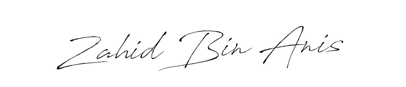 This is the best signature style for the Zahid Bin Anis name. Also you like these signature font (Antro_Vectra). Mix name signature. Zahid Bin Anis signature style 6 images and pictures png