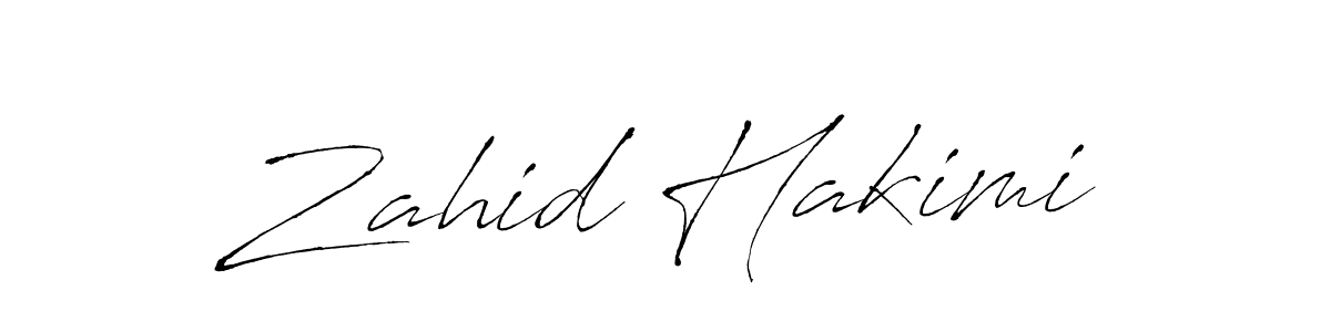 Zahid Hakimi stylish signature style. Best Handwritten Sign (Antro_Vectra) for my name. Handwritten Signature Collection Ideas for my name Zahid Hakimi. Zahid Hakimi signature style 6 images and pictures png