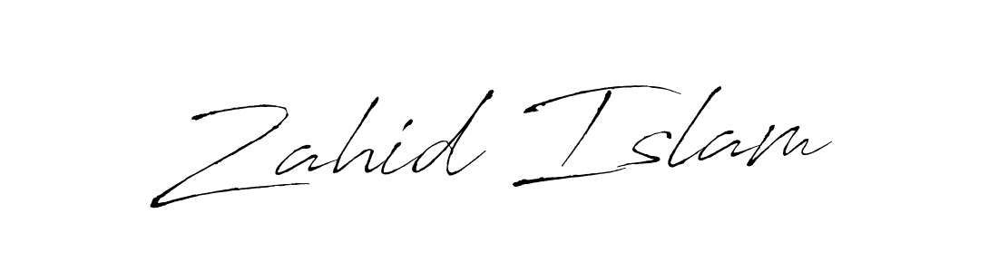 Also we have Zahid Islam name is the best signature style. Create professional handwritten signature collection using Antro_Vectra autograph style. Zahid Islam signature style 6 images and pictures png