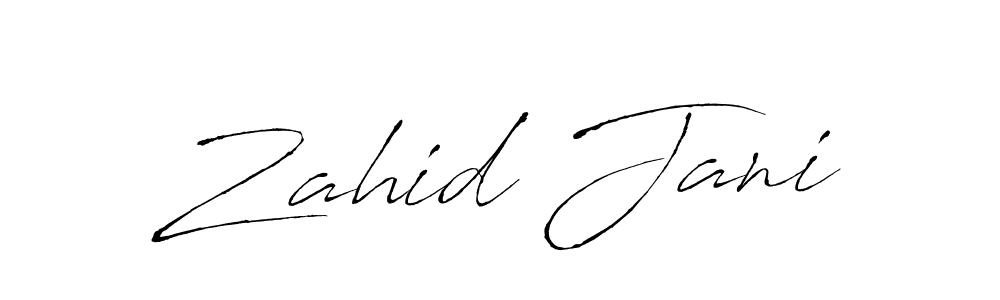Antro_Vectra is a professional signature style that is perfect for those who want to add a touch of class to their signature. It is also a great choice for those who want to make their signature more unique. Get Zahid Jani name to fancy signature for free. Zahid Jani signature style 6 images and pictures png