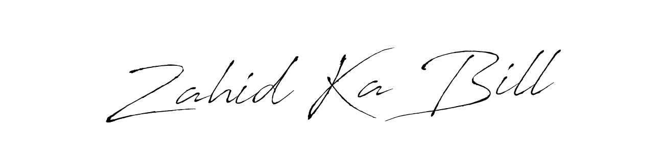 The best way (Antro_Vectra) to make a short signature is to pick only two or three words in your name. The name Zahid Ka Bill include a total of six letters. For converting this name. Zahid Ka Bill signature style 6 images and pictures png
