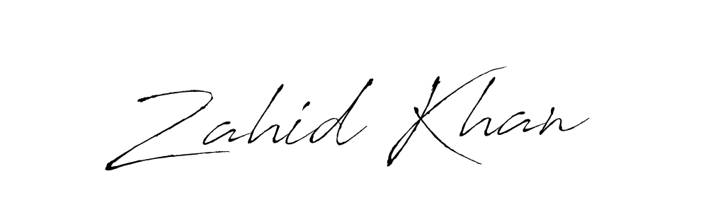 Use a signature maker to create a handwritten signature online. With this signature software, you can design (Antro_Vectra) your own signature for name Zahid Khan. Zahid Khan signature style 6 images and pictures png