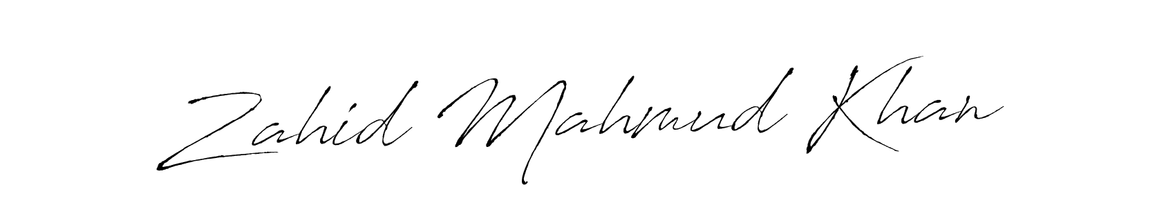 Design your own signature with our free online signature maker. With this signature software, you can create a handwritten (Antro_Vectra) signature for name Zahid Mahmud Khan. Zahid Mahmud Khan signature style 6 images and pictures png